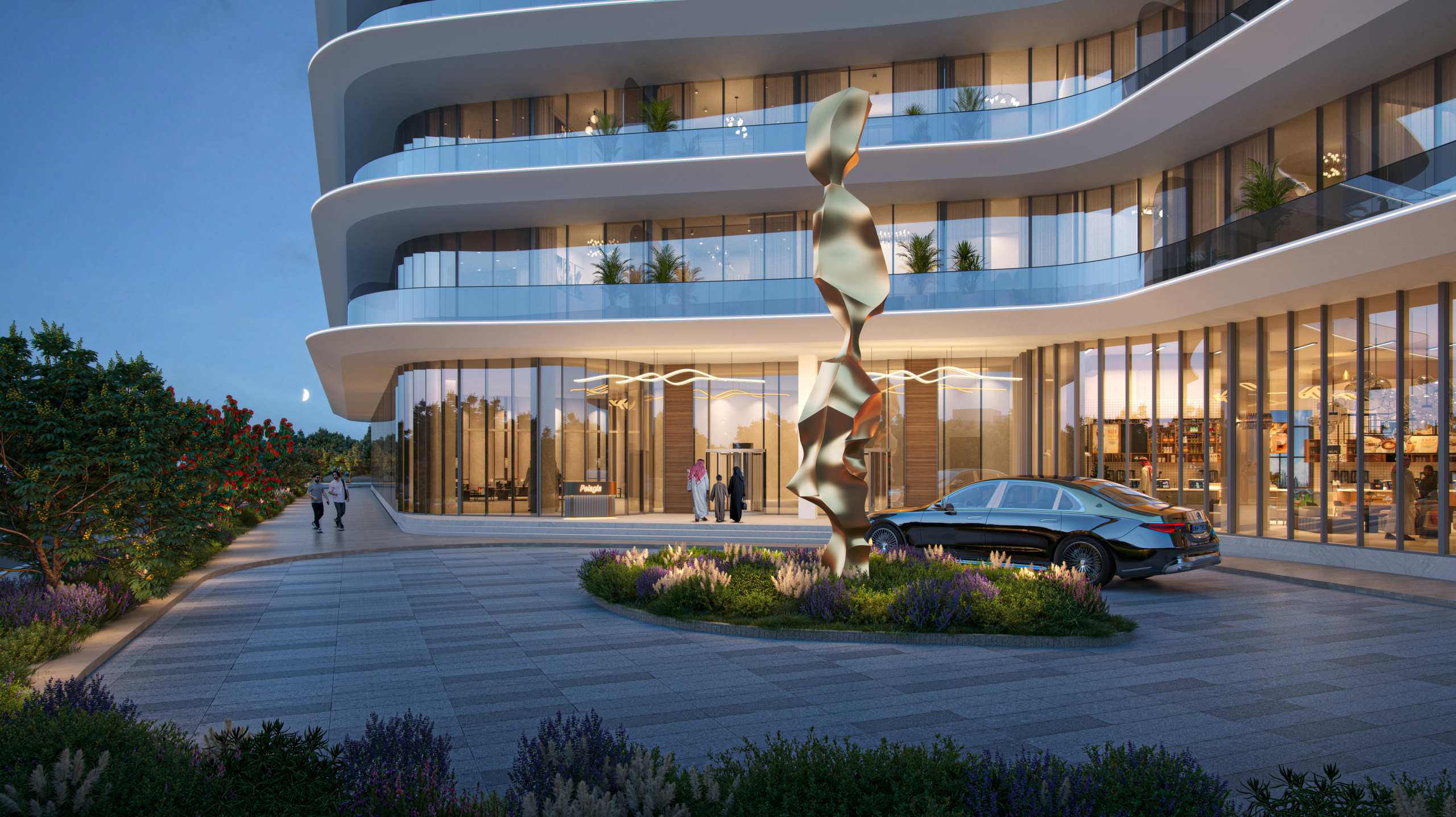 Exterior render of Pelagia on Al Marjan Island, view 5