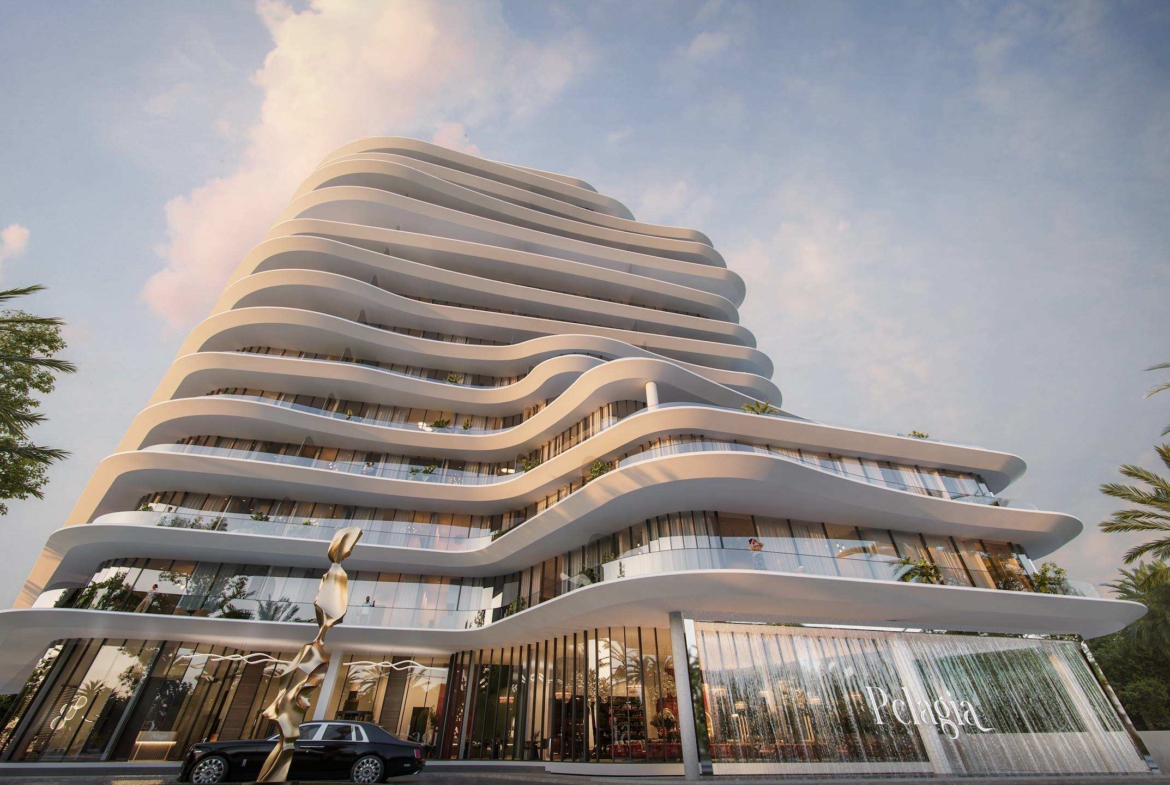 Exterior render of Pelagia on Al Marjan Island, view 7