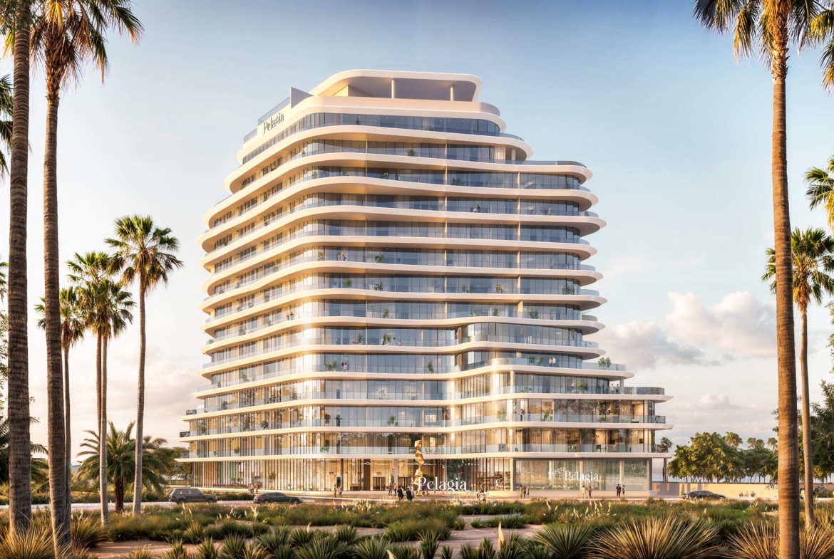 Exterior render of Pelagia on Al Marjan Island, view 8