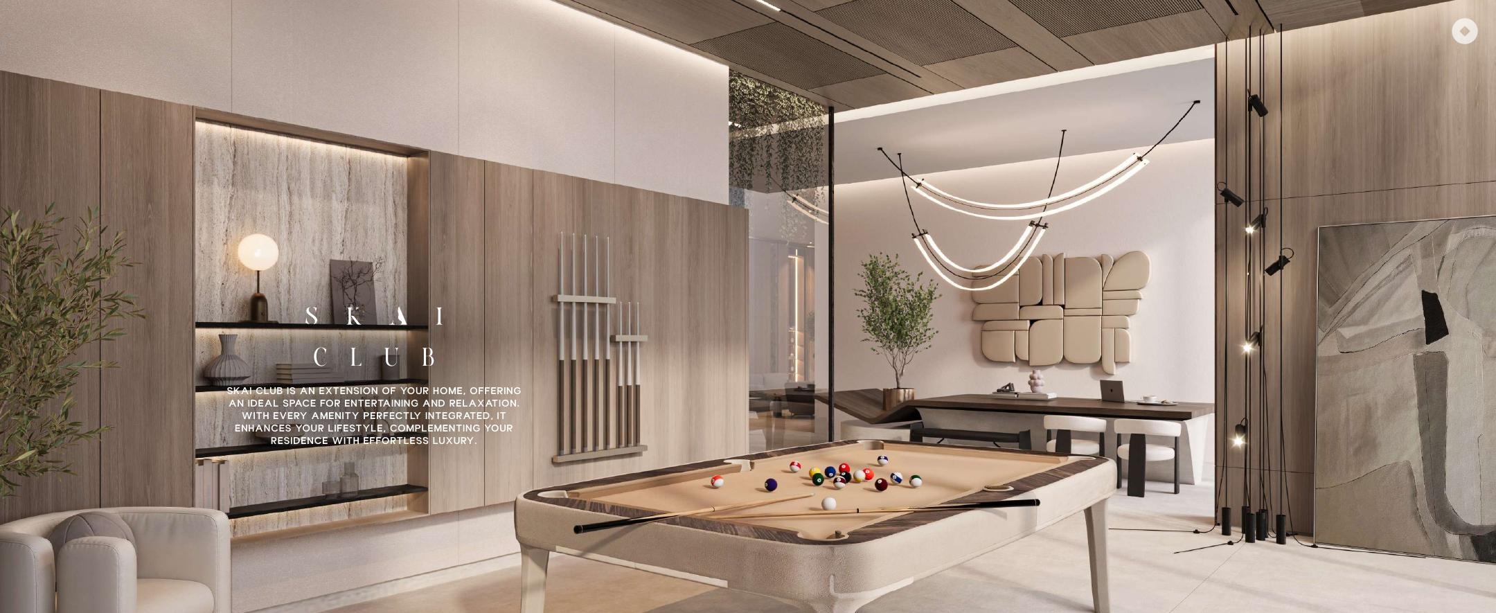 SKAI premium residence interior SKAI premium residence living space with contemporary finishes