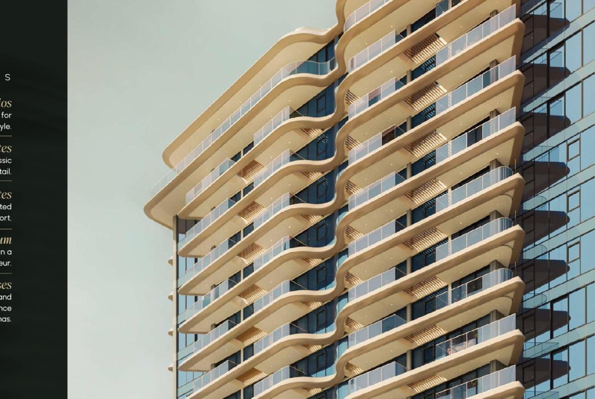 Solera apartment balcony architecture exterior rendering