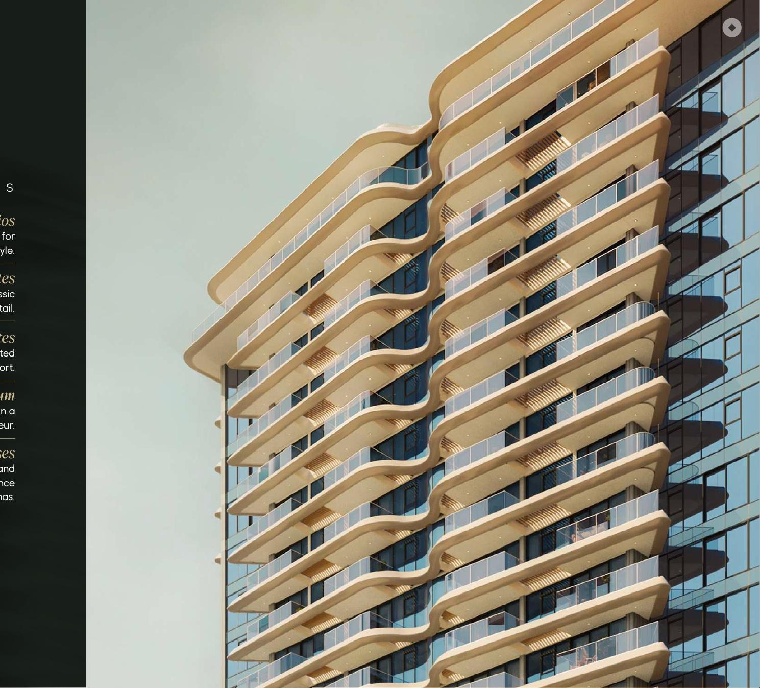 Solera apartment balcony architecture exterior rendering
