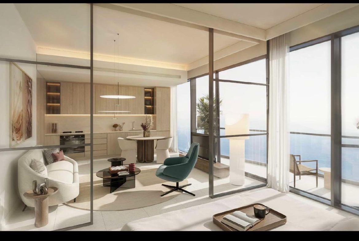 Solera studio apartment interior rendering