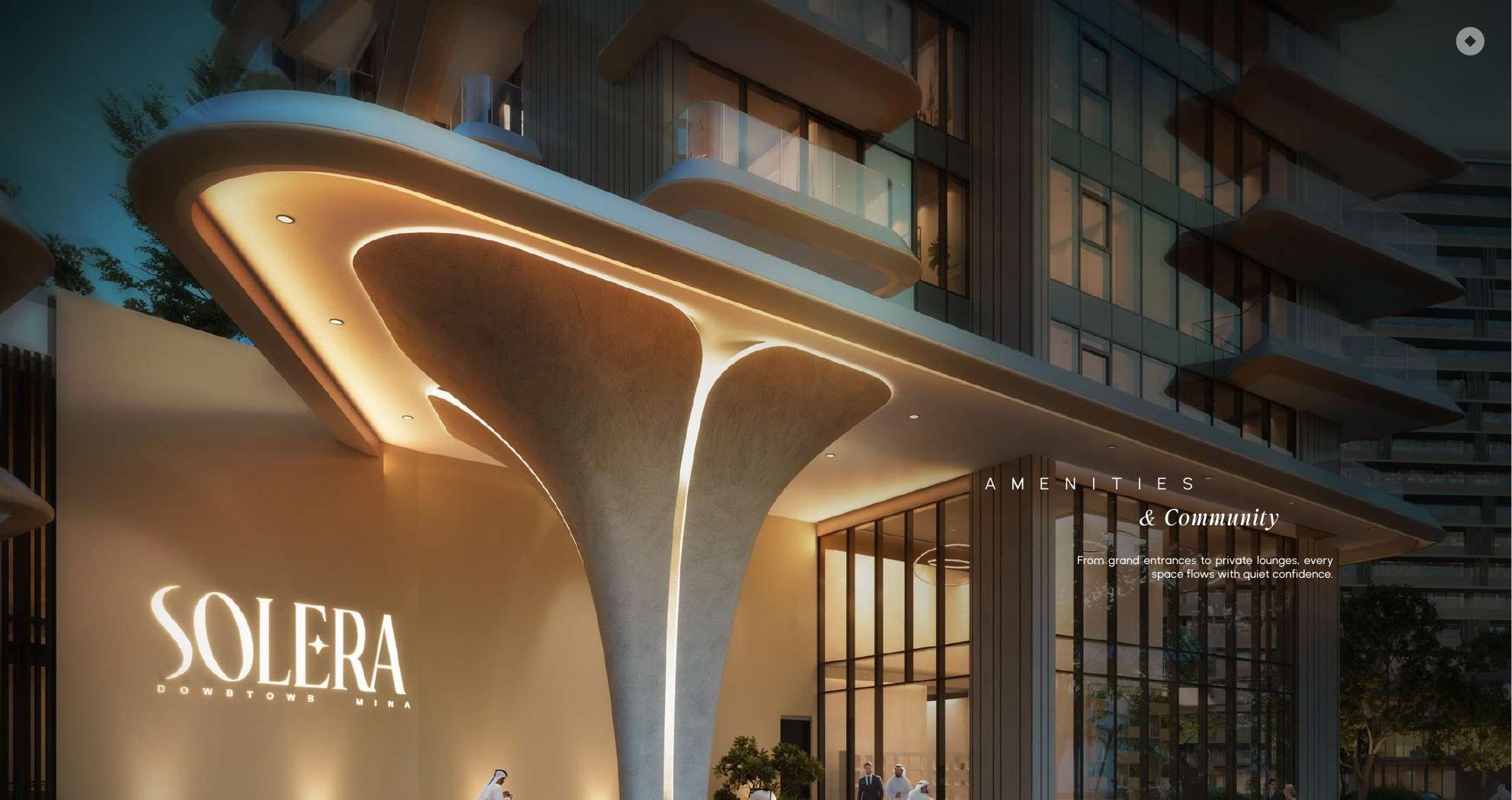 Solera residential entrance exterior rendering