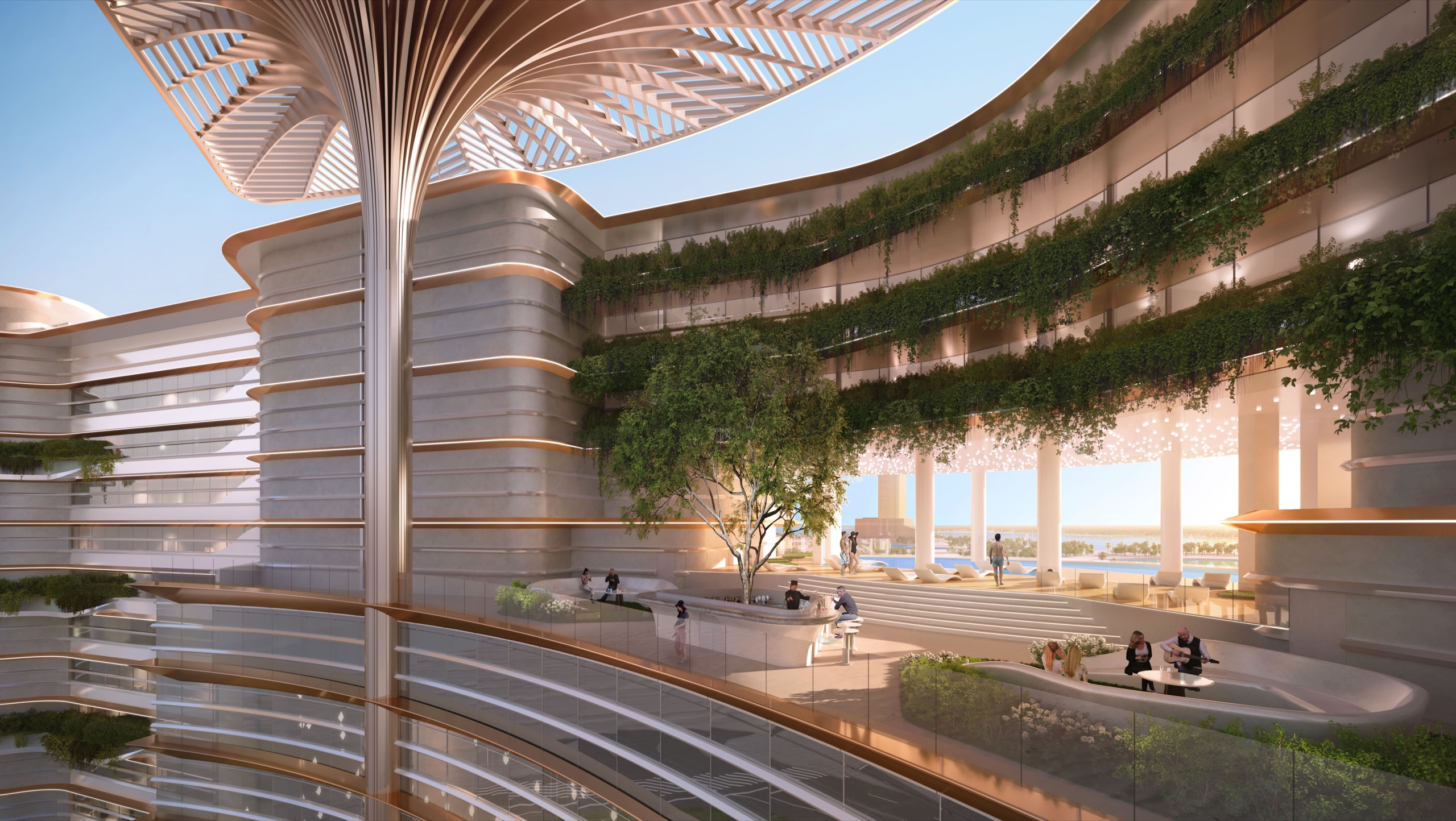Sora Beach Residences landscaped amenity terraces
