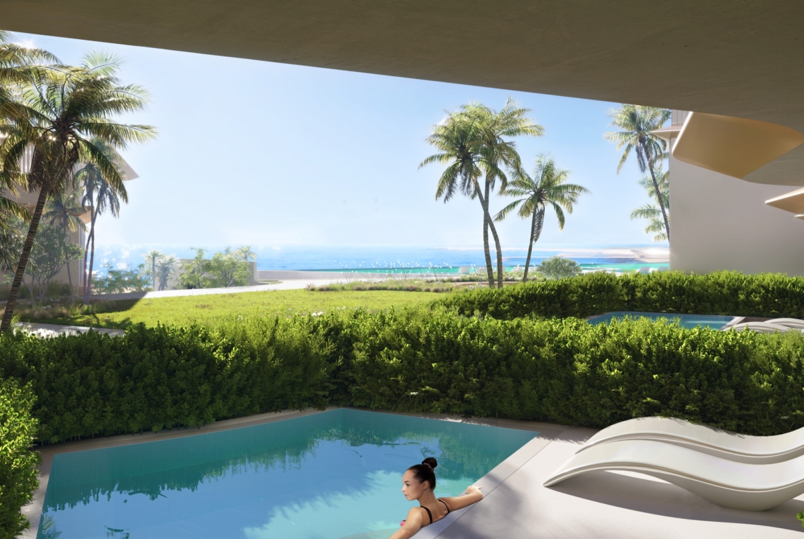 Private pool and sea view at Sora Beach Residences