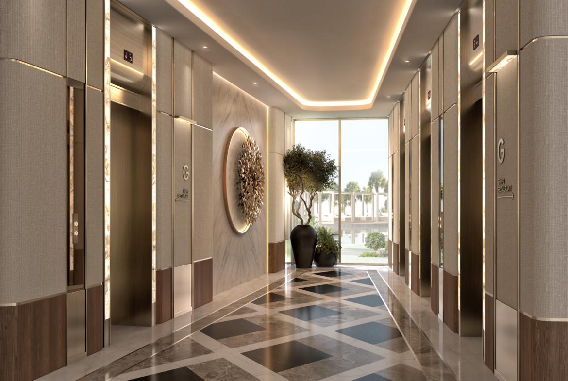 Taj Wellington Mews elevator lobby