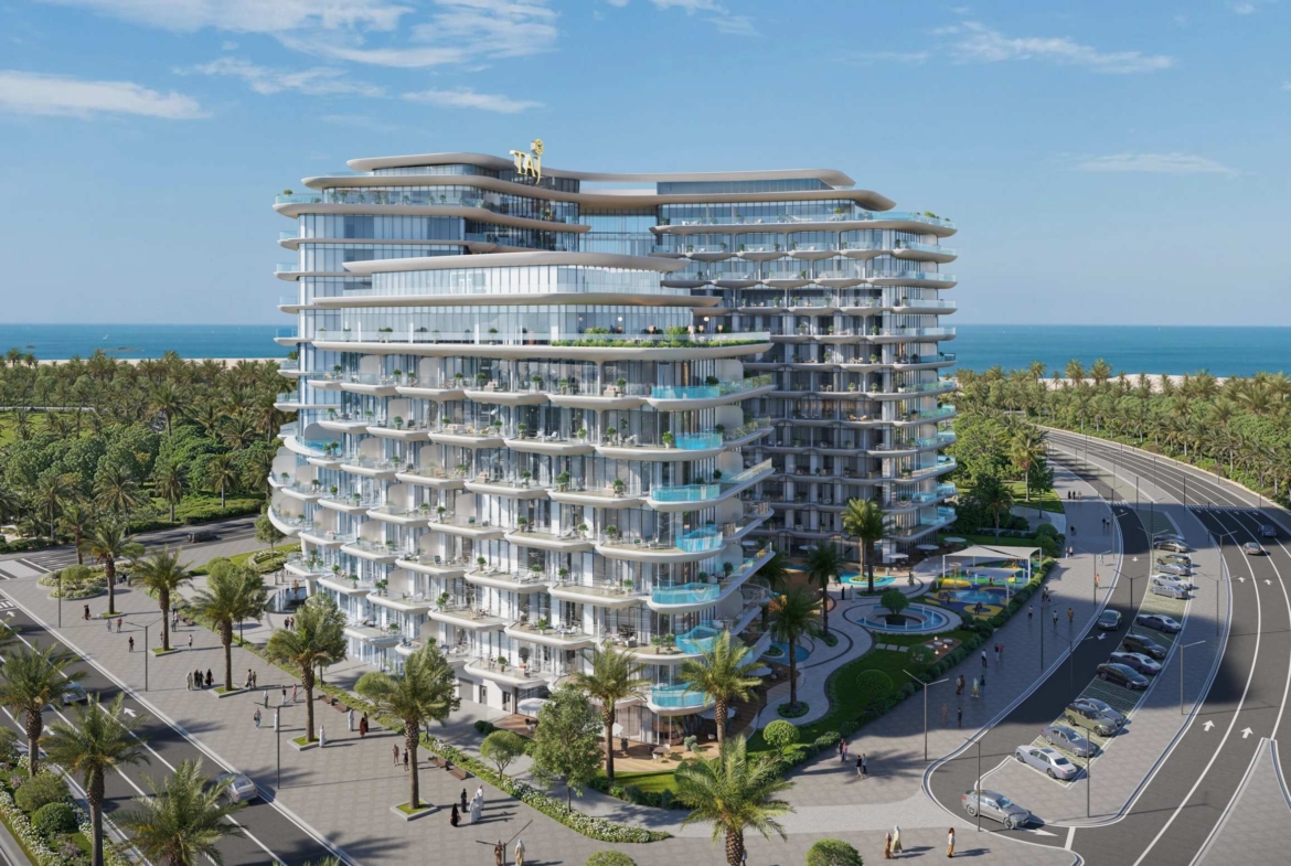 Exterior render of Taj Wellington Mews on Al Marjan Island, view 4