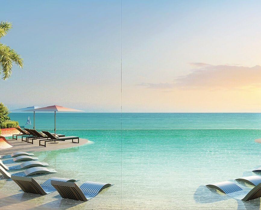 Trio Isle waterfront exterior