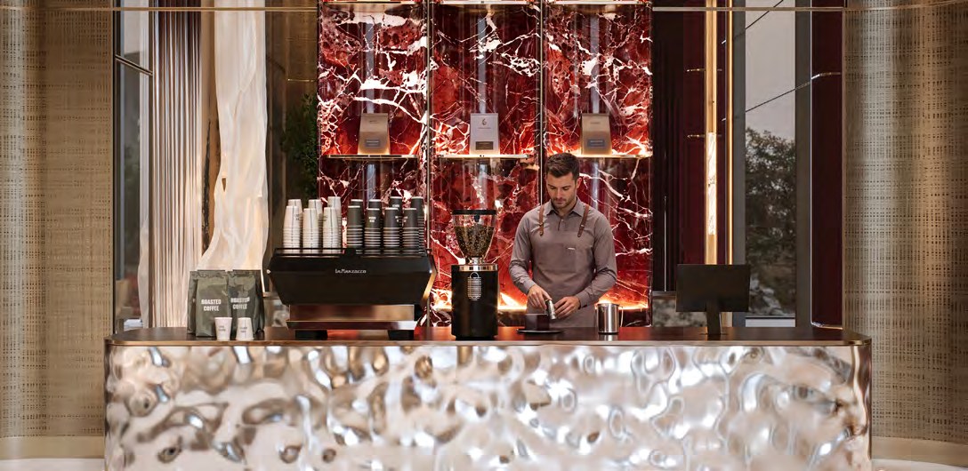 Cafe and bar amenity at Binghatti Spectre